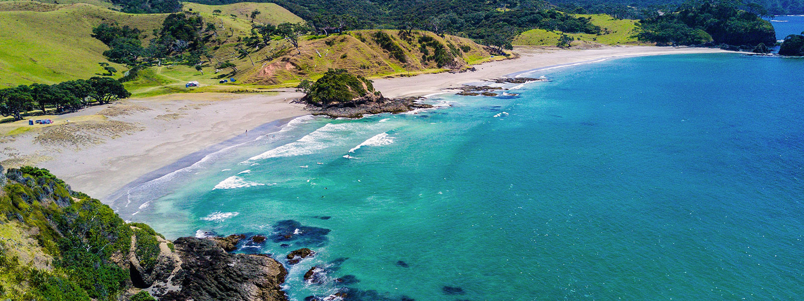 A beach in New Zealand